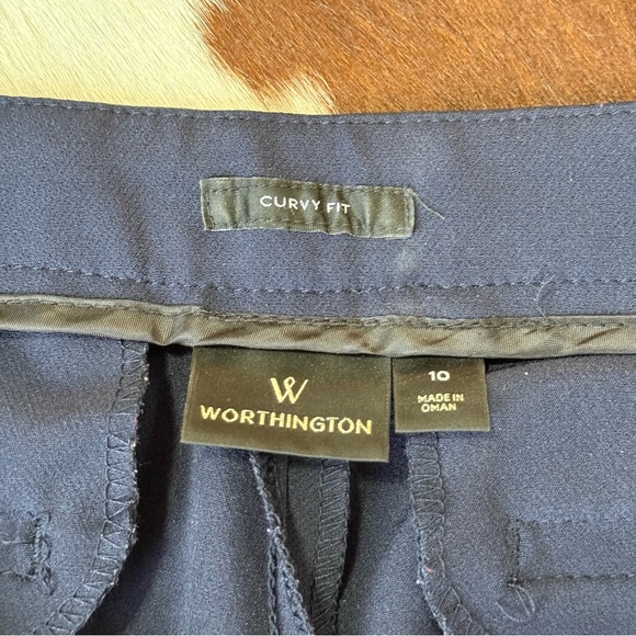 Worthington Curvy Fit Navy Blue pants - Picture 2 of 4